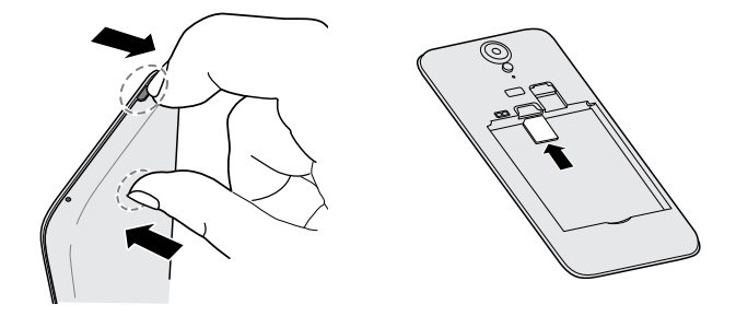 Comment insérer la carte SIM dans le HTC Desire 620 ?