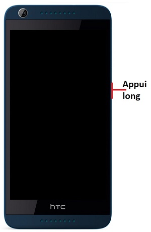 Comment allumer le HTC Desire 626 ?