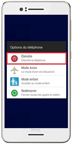 Comment éteindre le HTC Desire 728 ?