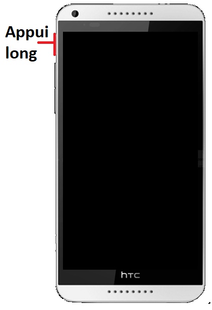 Comment allumer le HTC Desire 816 ?