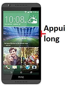 Comment éteindre le HTC Desire 820 ?