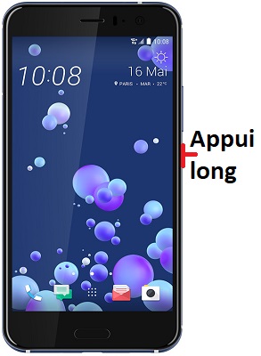 Comment éteindre le HTC U11 ?
