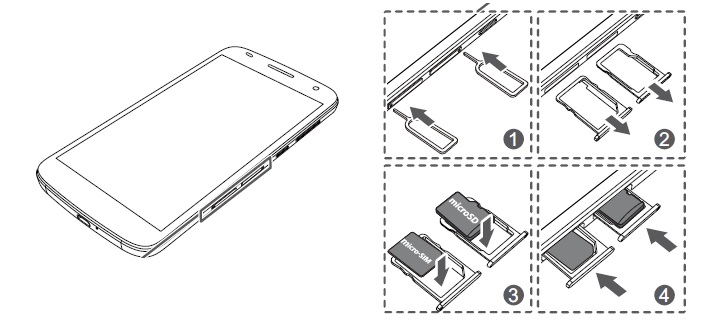 Insérer la carte SIM dans le Huawei G7