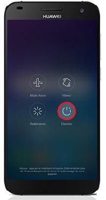 Comment éteindre le Huawei G7 ?