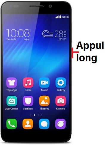 Comment éteindre le Honor 6 ?
