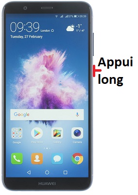 Comment éteindre le Huawei P Smart ?