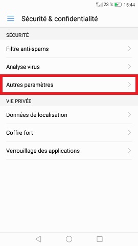 Changer le code PIN sur le Honor 8