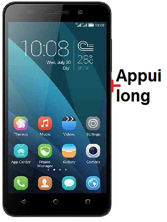 Comment éteindre le Honor 4X ?