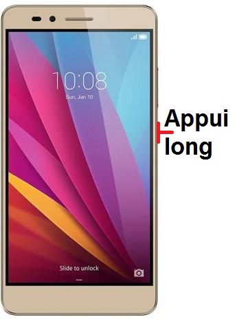 Comment éteindre le Honor 5X ?