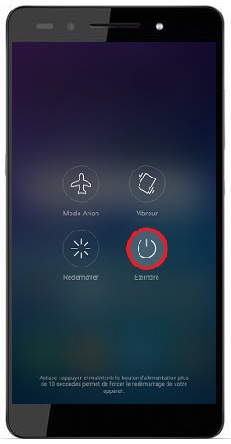 Comment éteindre le Honor 7 ?