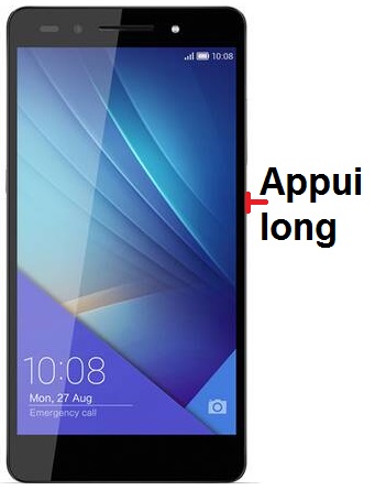 Comment éteindre le Honor 7 ?