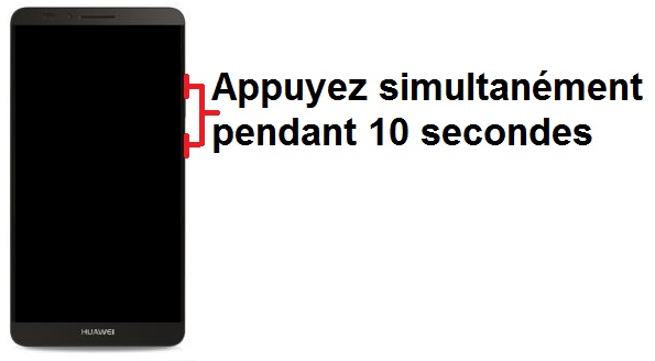 Forcer l'arrêt si le Huawei Mate 7 est bloqué