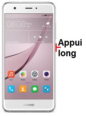 Comment éteindre le Huawei Nova ?