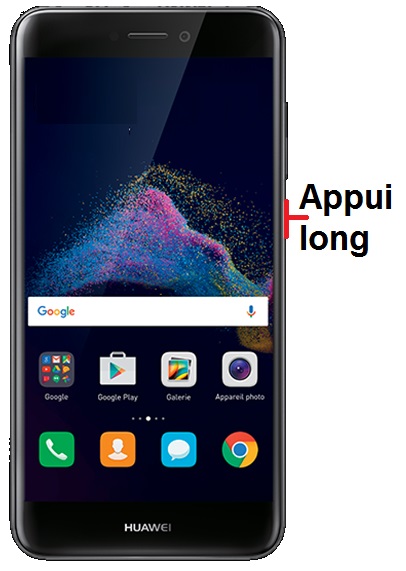 Comment éteindre le Huawei P8 lite 2017 ?