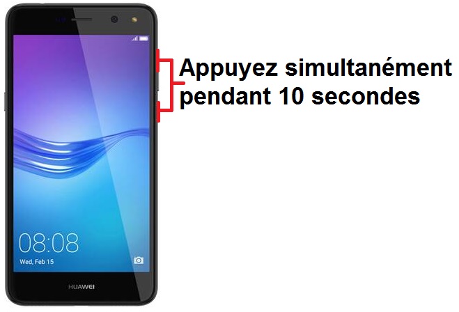 Forcer l'arrêt si le Huawei Y6 2017 est bloqué
