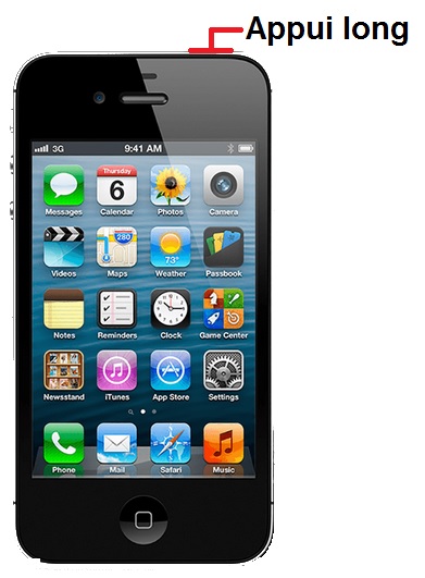 Comment éteindre le Apple iPhone 4S ?