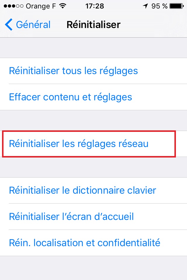 Réinitialiser votre iPhone