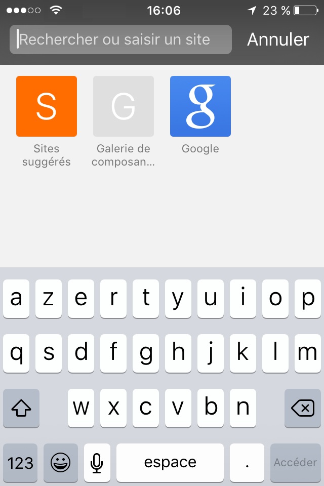 Ouvrir Safari et visiter un site