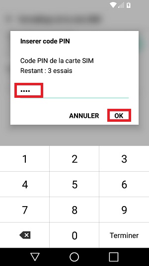 Changer le code PIN sur le LG K10 (2017)