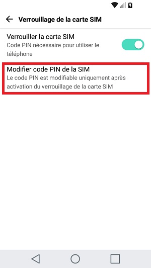 Changer le code PIN sur le LG K10 (2017)