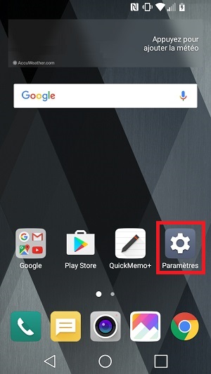 Changer le code PIN sur le LG K10 (2017)
