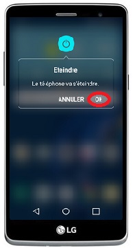 Comment éteindre le LG Bello II ?