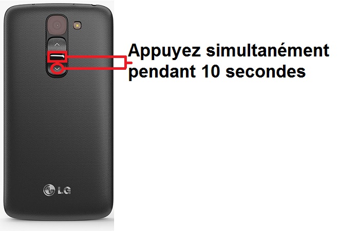 Forcer l'arrêt si le LG G2 est bloqué