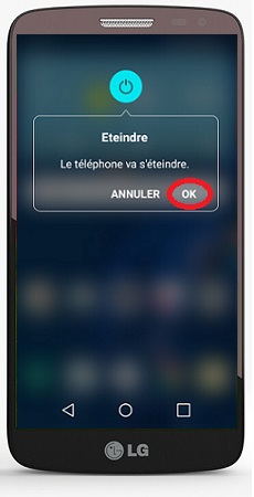 Comment éteindre le LG G2 ?