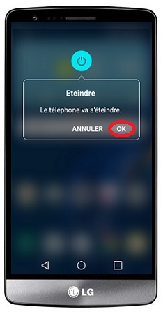 Comment éteindre le LG G3 ?
