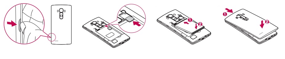 Insérer la carte SIM dans le LG G4