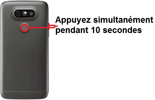 Forcer l'arrêt si le LG G5 est bloqué