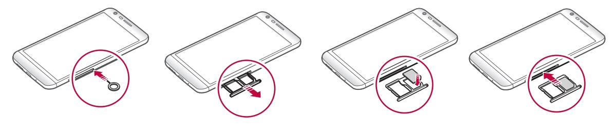 Insérer la carte SIM dans le LG G5