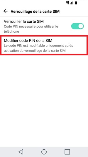 Changer le code PIN sur le LG G5