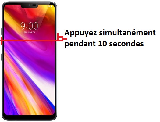 Forcer l'arrêt si le LG G7 ThinQ est bloqué