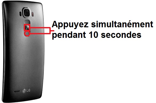 Forcer l'arrêt si le LG G Flex 2 est bloqué