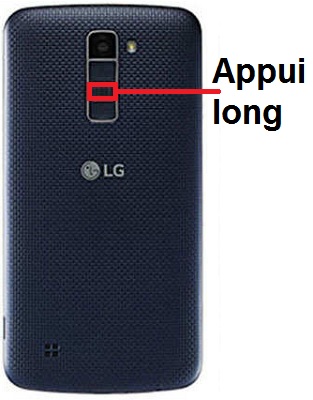 Comment éteindre le LG K10 ?