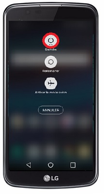 Comment éteindre le LG K10 ?