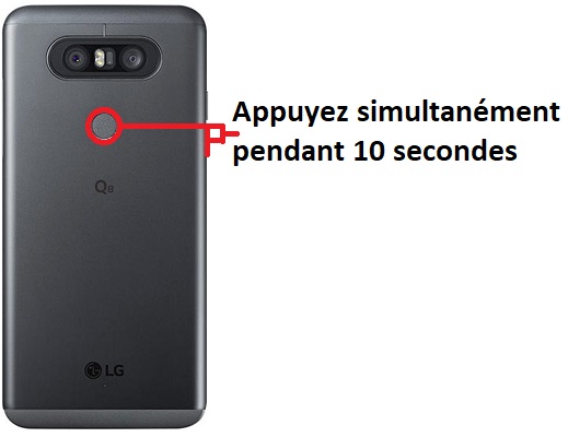 Forcer l'arrêt si le LG Q8 est bloqué
