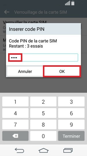Changer le code PIN sur le LG G Flex 2