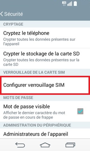 Changer le code PIN sur le LG G Flex 2