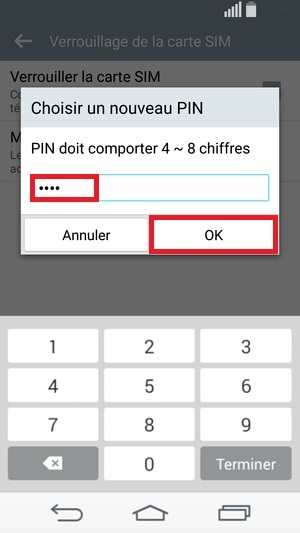 Changer le code PIN sur le LG G Flex 2