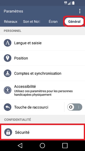 Changer le code PIN sur le LG G2
