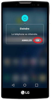 Comment éteindre le LG Spirit ?