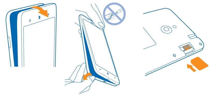 Insérer la carte SIM dans ton Nokia Lumia 1320