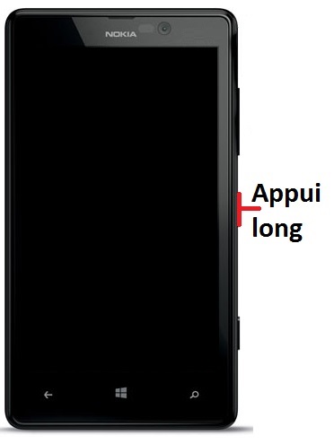 Comment allumer le Nokia Lumia 820 ?