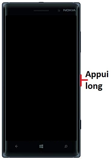Comment allumer le Nokia Lumia 830 ?