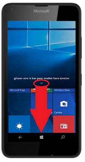 Comment éteindre le Microsoft Lumia 640 ?