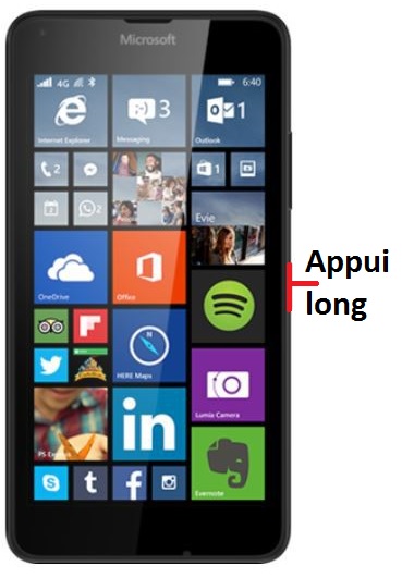 Comment éteindre le Microsoft Lumia 640 ?