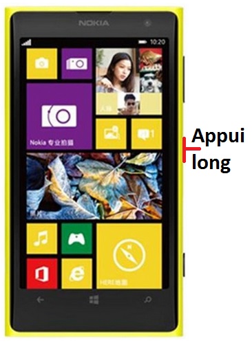 Comment éteindre le Nokia Lumia 1020 ?