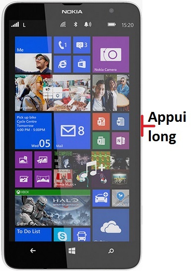 Comment éteindre le Nokia Lumia 1320 ?